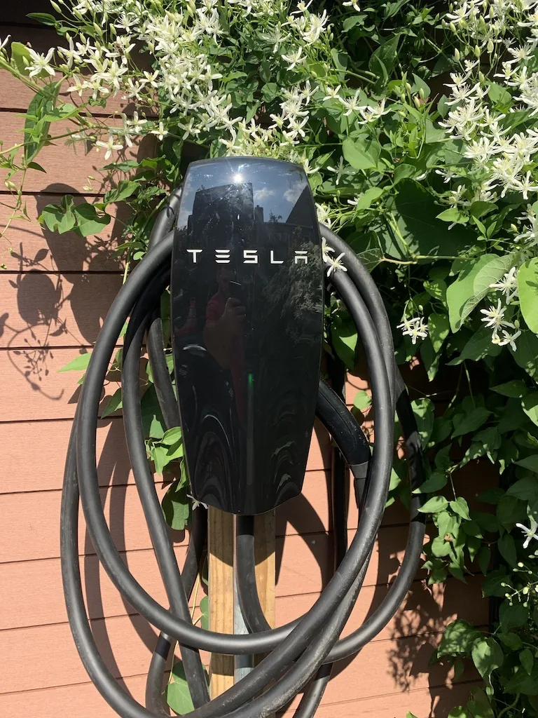 Tesla Wall Connector EV charger installed by Electric A/C Inc in Queens