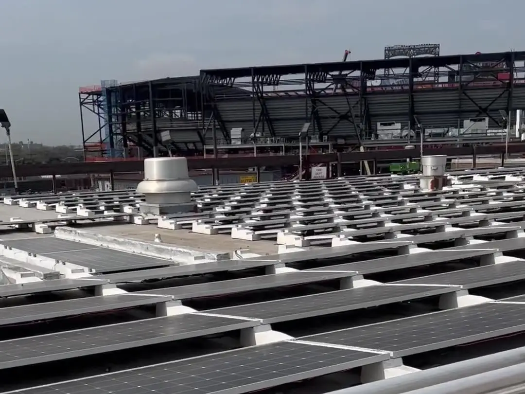 Rooftop solar array electrical work by Electric A/C Inc in New York City